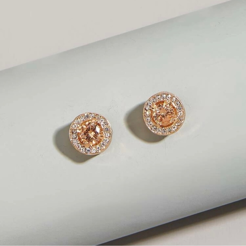Rhinestone Stud Earrings